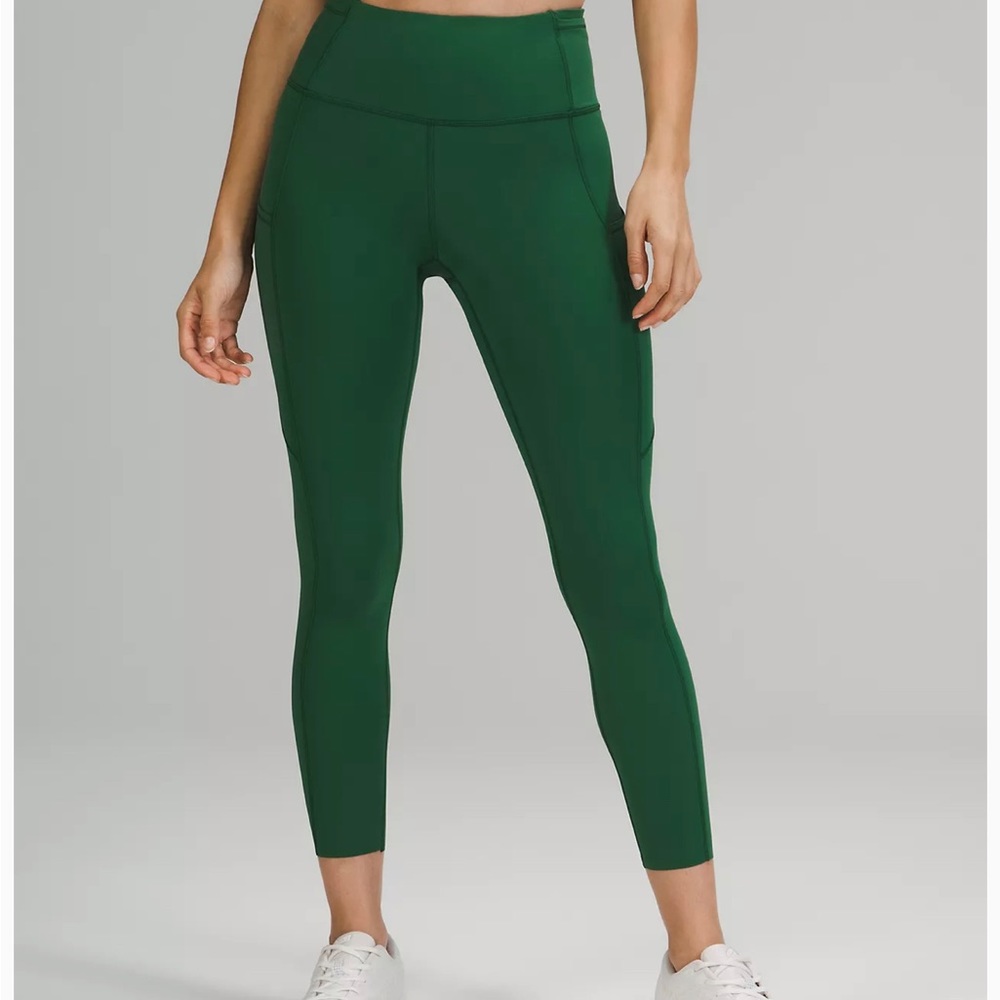 NWOT Lululemon Fast and Free 25” Everglade Green 4